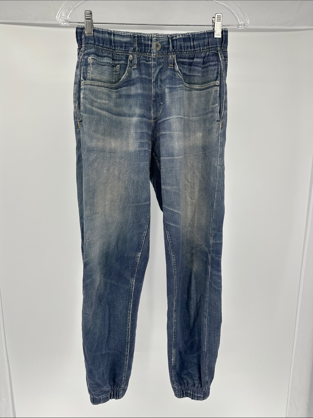 rag & bone Washed Blue Denim Jogger Pants